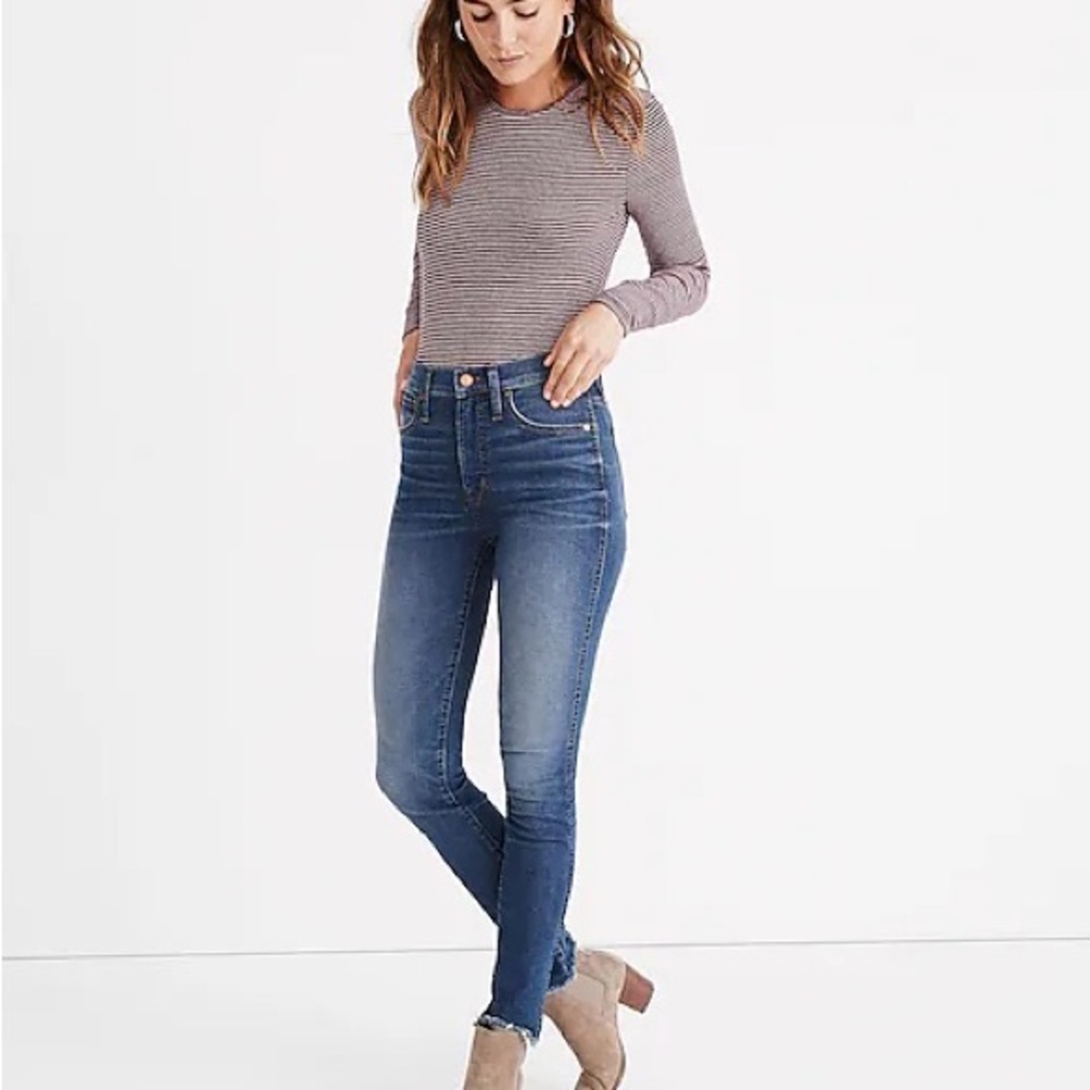 Madewell 10” High Rise Skinny in Brockton Wash 24